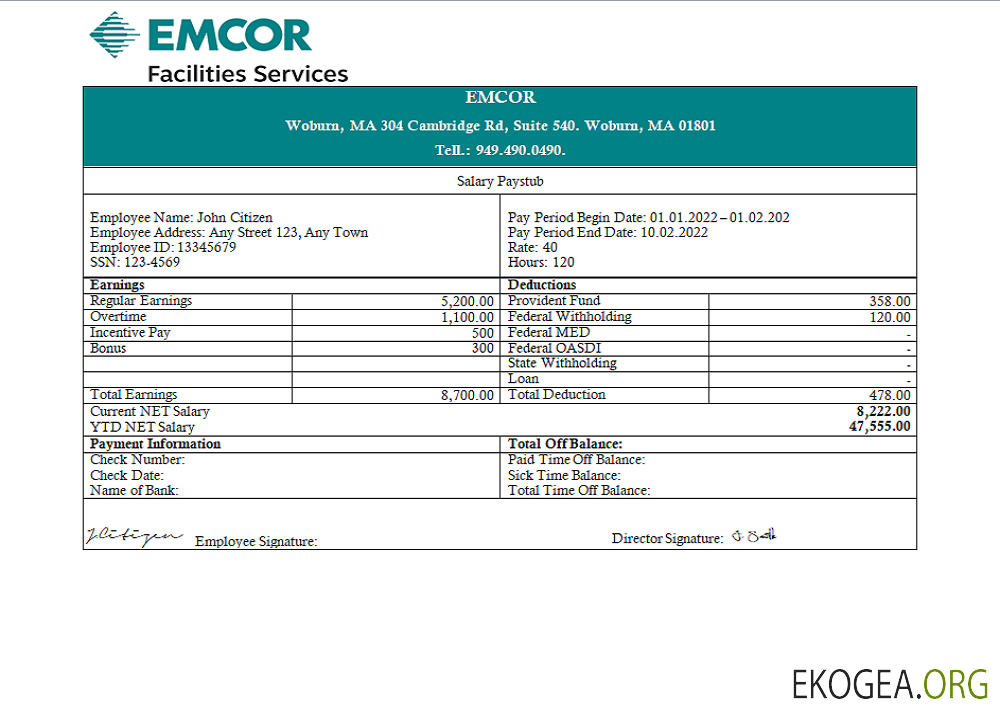 Salarié d'un employé d'une société d'ingénierie américaine